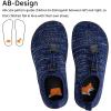 WateLves Water Shoes for Toddler Little Kid Minimalist Wide Barefoot Zero Drop Sole Splay Naturally Aqua Sneakers Boys Girls(Dq/Dark Blue)