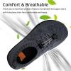 WateLves Water Shoes for Toddler Little Kid Minimalist Wide Barefoot Zero Drop Sole Splay Naturally Aqua Sneakers Boys Girls(Dq/Dark Gray)