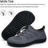 WateLves Water Shoes for Toddler Little Kid Minimalist Wide Barefoot Zero Drop Sole Splay Naturally Aqua Sneakers Boys Girls(Dq/Dark Gray)