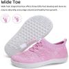 WateLves Water Shoes for Toddler Little Kid Minimalist Wide Barefoot Zero Drop Sole Splay Naturally Aqua Sneakers Boys Girls(Dq/Pink)
