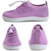 WateLves Water Shoes for Toddler Little Kid Minimalist Wide Barefoot Zero Drop Sole Splay Naturally Aqua Sneakers Boys Girls(Dq/Purple)