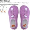 WateLves Water Shoes for Toddler Little Kid Minimalist Wide Barefoot Zero Drop Sole Splay Naturally Aqua Sneakers Boys Girls(Dq/Purple)