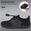 WateLves Water Shoes for Toddler Little Kid Minimalist Wide Barefoot Zero Drop Sole Splay Naturally Aqua Sneakers Boys Girls(Yn/Black)
