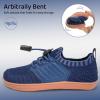 WateLves Water Shoes for Toddler Little Kid Minimalist Wide Barefoot Zero Drop Sole Splay Naturally Aqua Sneakers Boys Girls(Yn/Dark Blue)