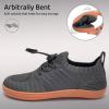 WateLves Water Shoes for Toddler Little Kid Minimalist Wide Barefoot Zero Drop Sole Splay Naturally Aqua Sneakers Boys Girls(Yn/Dark Gray)