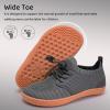 WateLves Water Shoes for Toddler Little Kid Minimalist Wide Barefoot Zero Drop Sole Splay Naturally Aqua Sneakers Boys Girls(Yn/Dark Gray)