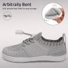 WateLves Water Shoes for Toddler Little Kid Minimalist Wide Barefoot Zero Drop Sole Splay Naturally Aqua Sneakers Boys Girls(Yn/Light Gray)