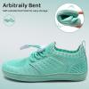 WateLves Water Shoes for Toddler Little Kid Minimalist Wide Barefoot Zero Drop Sole Splay Naturally Aqua Sneakers Boys Girls(Yn/Mint Green)