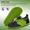WateLves Water Shoes for Toddler Little Kid Minimalist Wide Barefoot Zero Drop Sole Splay Naturally Aqua Sneakers Boys Girls(Yn/Navy Green)