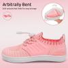 WateLves Water Shoes for Toddler Little Kid Minimalist Wide Barefoot Zero Drop Sole Splay Naturally Aqua Sneakers Boys Girls(Yn/Pink)