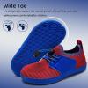 WateLves Water Shoes for Toddler Little Kid Minimalist Wide Barefoot Zero Drop Sole Splay Naturally Aqua Sneakers Boys Girls(Yn/Red Blue)