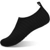 WateLves Water Shoes for Women Men Aqua Socks Swim Beach Pool River Slip-On Barefoot Quick-Dry Shoes(A/Black)