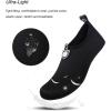 WateLves Water Shoes for Womens Mens Barefoot Quick-Dry Aqua Socks for Beach Swim Surf Yoga Exercise New Translucent Color Soles(Dots Black)