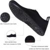 WateLves Water Shoes for Womens Mens Barefoot Quick-Dry Aqua Socks for Beach Swim Surf Yoga Exercise New Translucent Color Soles(Dots Black)
