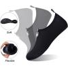 WateLves Water Shoes for Womens Mens Barefoot Quick-Dry Aqua Socks for Beach Swim Surf Yoga Exercise New Translucent Color Soles(Dots Black)
