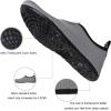 WateLves Water Shoes for Womens Mens Barefoot Quick-Dry Aqua Socks for Beach Swim Surf Yoga Exercise New Translucent Color Soles(Dots Light Gray)