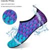 WateLves Water Shoes for Womens Mens Barefoot Quick-Dry Aqua Socks for Beach Swim Surf Yoga Exercise New Translucent Color Soles(Fishscale Bluegreen)