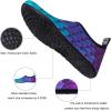WateLves Water Shoes for Womens Mens Barefoot Quick-Dry Aqua Socks for Beach Swim Surf Yoga Exercise New Translucent Color Soles(Fishscale Bluegreen)