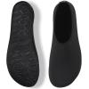 WateLves Water Shoes for Womens Mens Barefoot Quick-Dry Aqua Socks for Beach Swim Surf Yoga Exercise New Translucent Color Soles(Lxg.black)