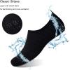 WateLves Water Shoes for Womens Mens Barefoot Quick-Dry Aqua Socks for Beach Swim Surf Yoga Exercise New Translucent Color Soles(Lxy.black)