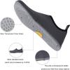 WateLves Water Shoes for Womens Mens Barefoot Quick-Dry Aqua Socks for Beach Swim Surf Yoga Exercise New Translucent Color Soles(Lxy.gray)