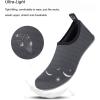 WateLves Water Shoes for Womens Mens Barefoot Quick-Dry Aqua Socks for Beach Swim Surf Yoga Exercise New Translucent Color Soles(Lxy.gray)