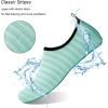WateLves Water Shoes for Womens Mens Barefoot Quick-Dry Aqua Socks for Beach Swim Surf Yoga Exercise New Translucent Color Soles(Lxy.light Blue)