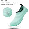 WateLves Water Shoes for Womens Mens Barefoot Quick-Dry Aqua Socks for Beach Swim Surf Yoga Exercise New Translucent Color Soles(Lxy.light Blue)