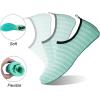 WateLves Water Shoes for Womens Mens Barefoot Quick-Dry Aqua Socks for Beach Swim Surf Yoga Exercise New Translucent Color Soles(Lxy.light Blue)