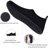 WateLves Water Shoes for Womens Mens Barefoot Quick-Dry Aqua Socks for Beach Swim Surf Yoga Exercise New Translucent Color Soles(N.black)