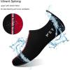 WateLves Water Shoes for Womens Mens Barefoot Quick-Dry Aqua Socks for Beach Swim Surf Yoga Exercise New Translucent Color Soles(Pj.black Red)