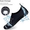 WateLves Water Shoes for Womens Mens Barefoot Quick-Dry Aqua Socks for Beach Swim Surf Yoga Exercise New Translucent Color Soles(Skull Black)