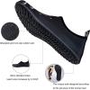 WateLves Water Shoes for Womens Mens Barefoot Quick-Dry Aqua Socks for Beach Swim Surf Yoga Exercise New Translucent Color Soles(Skull Black)
