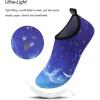 WateLves Water Shoes for Womens Mens Barefoot Quick-Dry Aqua Socks for Beach Swim Surf Yoga Exercise New Translucent Color Soles(Water Whale)