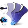 WateLves Water Shoes for Womens Mens Barefoot Quick-Dry Aqua Socks for Beach Swim Surf Yoga Exercise New Translucent Color Soles(Water Whale)