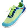 WateLves Wide Diabetic Shoes Mens Womens Water-Beach-Swim-Barefoot Shoes Breathable & Non-Slip & Optimal Relaxation Walking Sneakers(Blue Green)