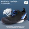 WateLves Wide Toddler Water Shoes Kids Barefoot Athletic Sneakers Girls Boys Quick Dry Aqua Socks for Beach Hiking Swim Kayak Sport Accessories, Camping Essentials(Black Blue)