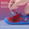 WateLves Wide Toddler Water Shoes Kids Barefoot Athletic Sneakers Girls Boys Quick Dry Aqua Socks for Beach Hiking Swim Kayak Sport Accessories, Camping Essentials(Red Blue)