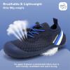 WateLves Wide Toddler Water Shoes Kids Barefoot Athletic Sneakers Girls Boys Quick Dry Aqua Socks for Beach Hiking Swim Kayak Sport Accessories, Camping Essentials(Navy Blue)