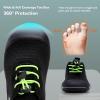 WateLves Wide Toddler Water Shoes Kids Barefoot Athletic Sneakers Girls Boys Quick Dry Aqua Socks for Beach Hiking Swim Kayak Sport Accessories, Camping Essentials(Black/Green)