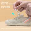 WateLves Wide Toddler Water Shoes Kids Barefoot Athletic Sneakers Girls Boys Quick Dry Aqua Socks for Beach Hiking Swim Kayak Sport Accessories, Camping Essentials(Beige)