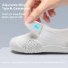 WateLves Wide Toddler Water Shoes Kids Quick Dry Barefoot Shoes Girls Boys Aqua Athletic Sneakers for Beach Hiking Swim Kayak Sport Accessories, Camping Essentials(White)