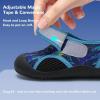 WateLves Wide Toddler Water Shoes Kids Quick Dry Barefoot Shoes Girls Boys Aqua Athletic Sneakers for Beach Hiking Swim Kayak Sport Accessories, Camping Essentials(Sharks)