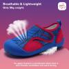 WateLves Wide Toddler Water Shoes Kids Quick Dry Barefoot Shoes Girls Boys Aqua Athletic Sneakers for Beach Hiking Swim Kayak Sport Accessories, Camping Essentials(Blue Red)