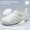 WateLves Wide Toddler Water Shoes Kids Quick Dry Barefoot Shoes Girls Boys Aqua Athletic Sneakers for Beach Hiking Swim Kayak Sport Accessories, Camping Essentials(White)