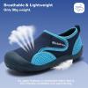 WateLves Wide Toddler Water Shoes Kids Quick Dry Barefoot Shoes Girls Boys Aqua Athletic Sneakers for Beach Hiking Swim Kayak Sport Accessories, Camping Essentials(Navy Blue)