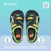 WateLves Wide Toddler Water Shoes Kids Quick Dry Barefoot Shoes Girls Boys Aqua Athletic Sneakers for Beach Hiking Swim Kayak Sport Accessories, Camping Essentials(Dinosaurs)