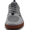 WateLves Wide Water Shoes Mens Womens Barefoot Minimalist Walking Shoes Beach Casual Sneakers Zero Drop Sole(Gray/Gum)
