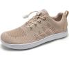 WateLves Wide Water Shoes Mens Womens Barefoot Minimalist Walking Shoes Beach Casual Sneakers Zero Drop Sole(Khaki)