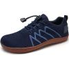 WateLves Wide Water Shoes Mens Womens Barefoot Minimalist Walking Shoes Beach Casual Sneakers Zero Drop Sole(Navy Blue/Gum)